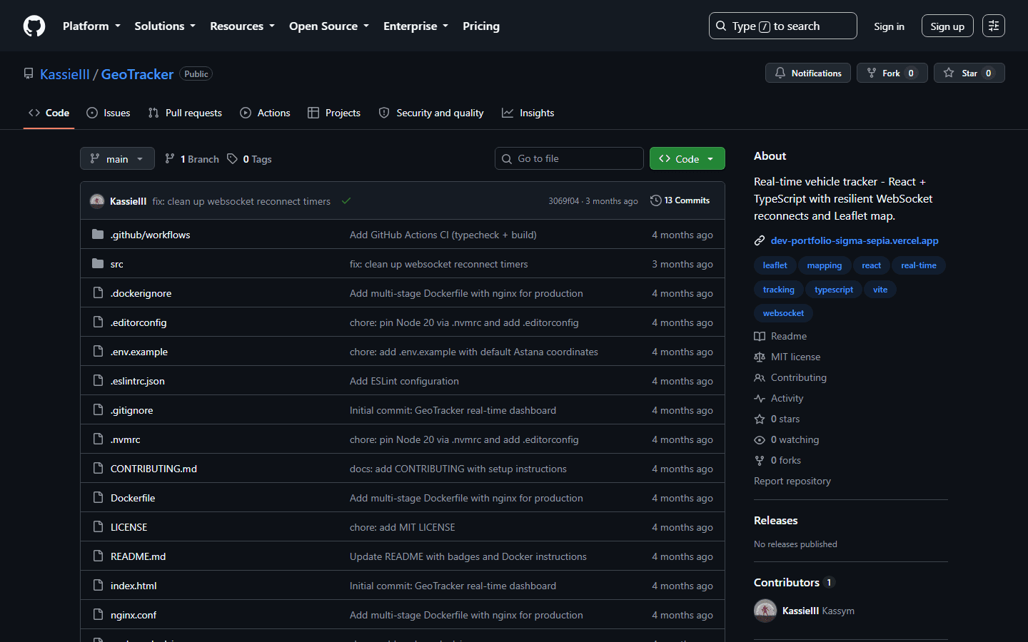 GeoTracker product preview