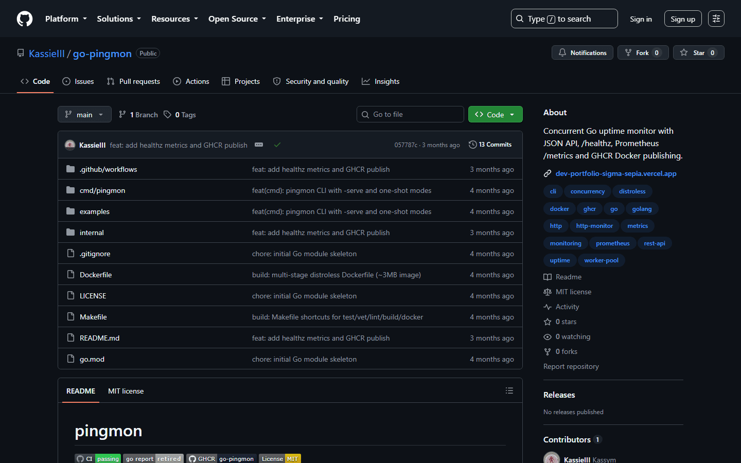 Pingmon product preview